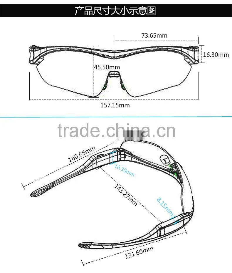 Smart bluetooth glasses for iphone for Samsung