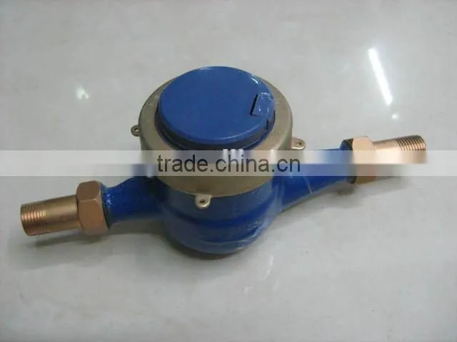 Multi jet dry type water meter 15mm/Brass DN15 class B water meter