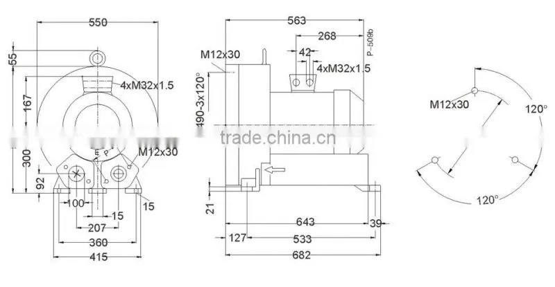 2RB930 H37 18.5KW Ring blower