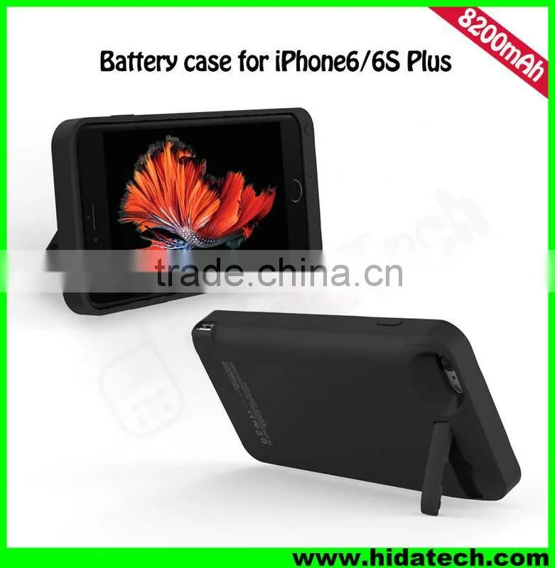 Hot Selling 8200mah Battery Power Case for iPhone 6 iPhone 6 Plus Backup Battery Phone Case