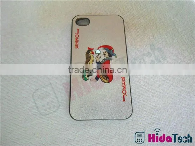 Casino Poker Joker Case for iPhone 4 / 4S,gold & silver color available