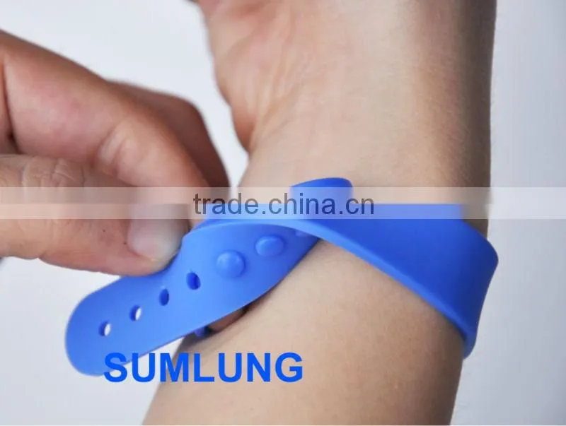 Colorful waterproof 125KHz EM Proximity RFID Wristband 9 colors for your choices