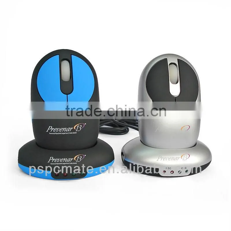 High quality Rechargeable Wireless Optical Mouse with 2.0USB HUB and docking station