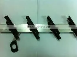 Modern glass jalousie windows in aluminium frame