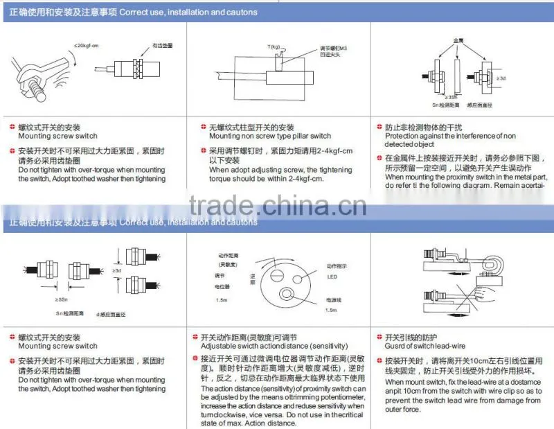 G18-3A10NA Diffuse type 10cm detection distance NPN NO Photoelectric sensor switch