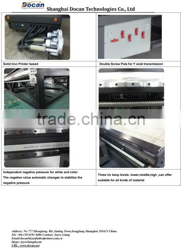 Docan large format sign advertising uv inkjet printer