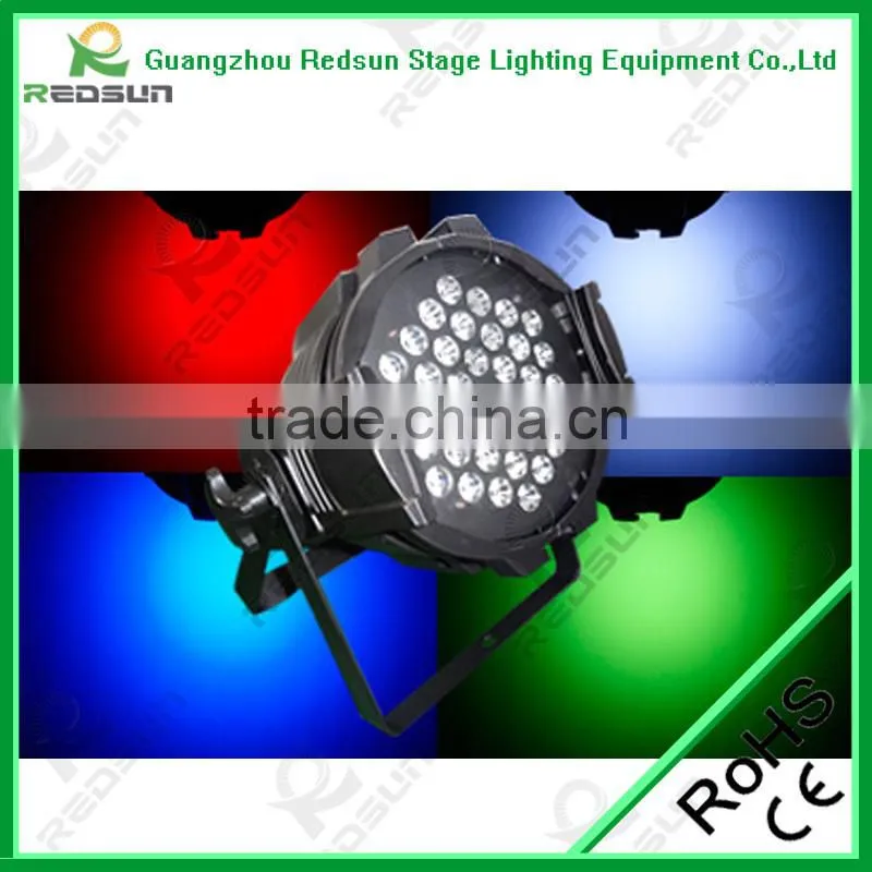 Professional Indoor and outdoor Hot selling 36pcs 3W 3in1 cast- Aluminum LED Par Light