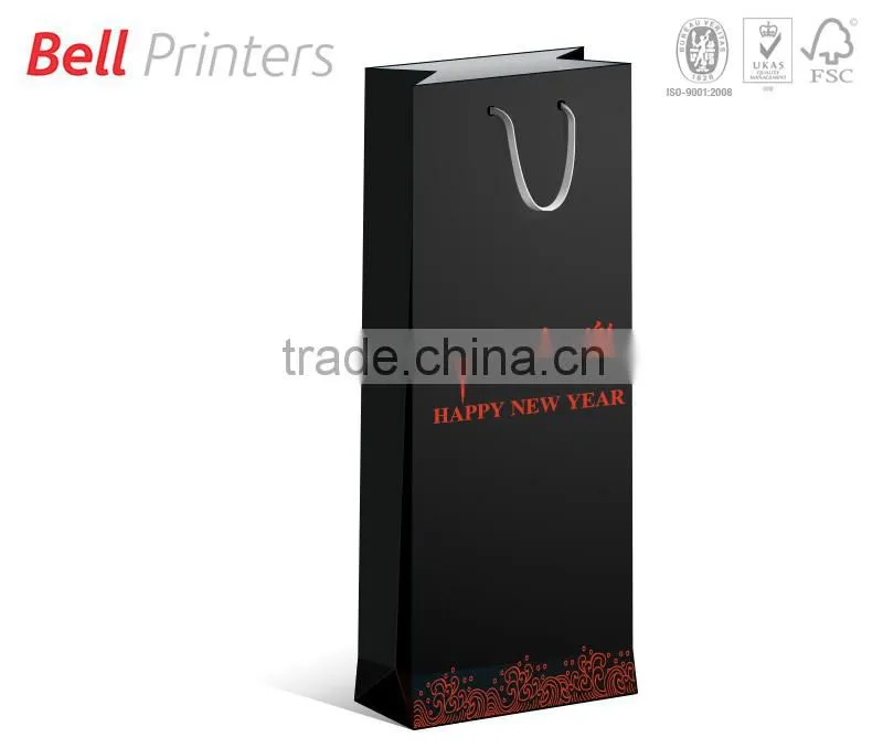 Decorative designer hand made paper bag with tag from India
