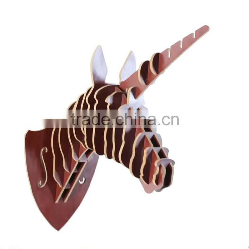 North-Europe Style Wall Hanging Art Home Decoration animal Wooden Craft