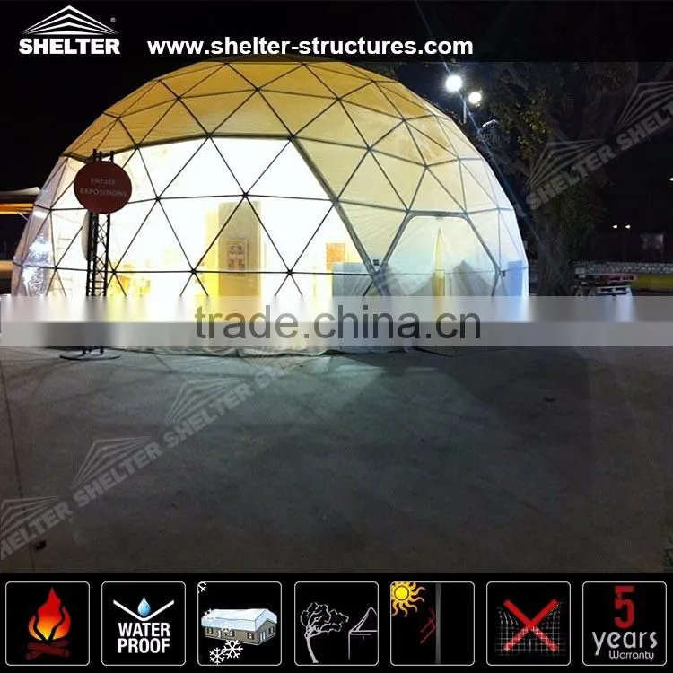 Large Outdoor Customized Geodesic Dome Tent For Commercial Meeting