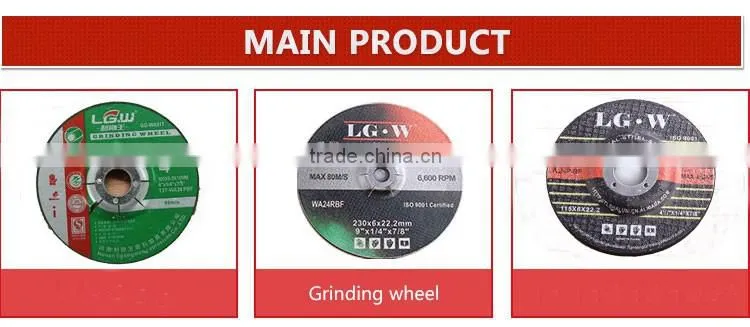 100x6x16mm DC green color grinding wheel for stainless steel polishing