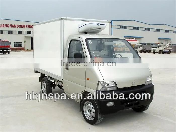 new product mini freezer box truck, small refrigerator box truck for sale
