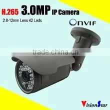Outdoor home surveillance monitoring system security 3mp hi3516d ip ir dome camera