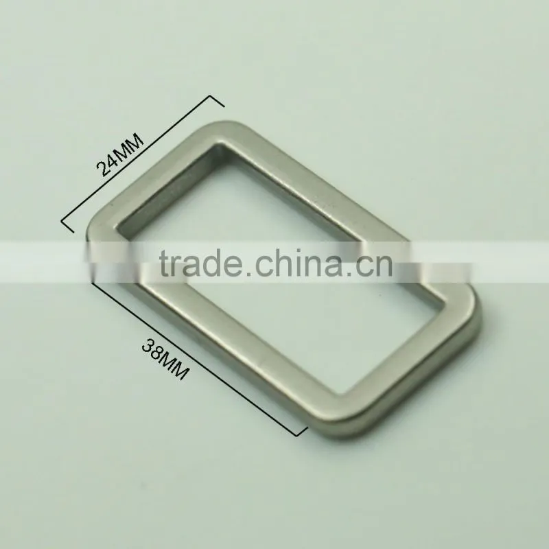 Manufacturing zamak cheap metal rectangle belt buckle 38mm for bags