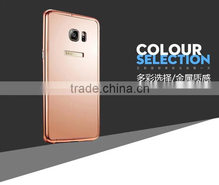 2016 New Products Metal Mirror Back Bumper Phone Case Cover For Samsung Galaxy S6 Edge Plus