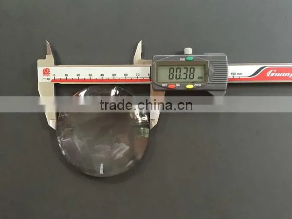 80.5mm diameter round plano convex lenses,Central thickness 18mm optical lenses