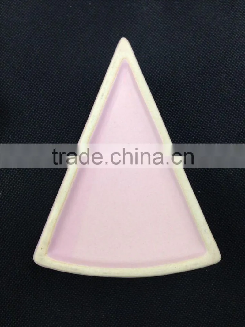 Triangle ceramic Plate Dish,Plate Dish,ceramic Plate Dish,ceramic Plate