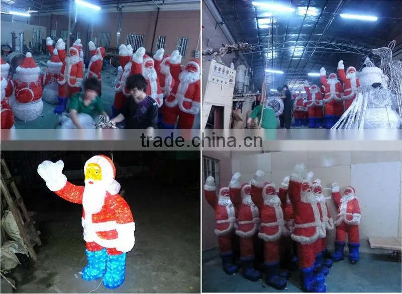 Christmas decorative LED illuminated Santa Claus