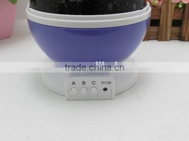 Led kids muti-color led rotating lamp light led projector RGB indoor led lamp rotating room light