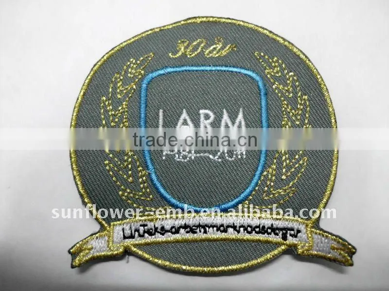 Embroidery sport patch
