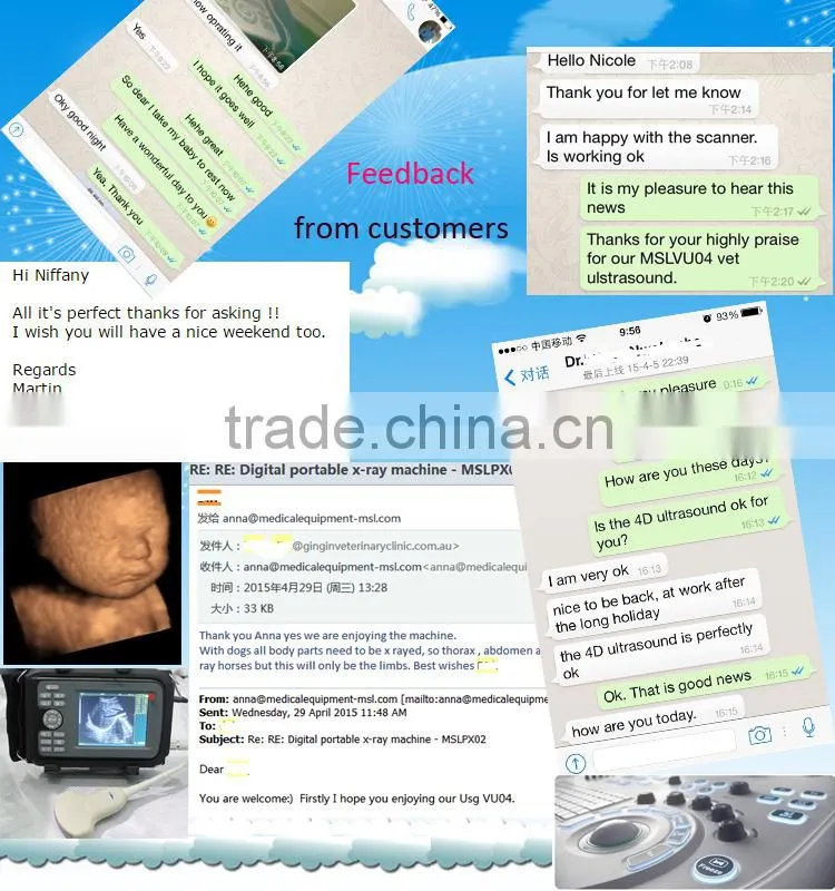 3D Color Doppler Ultrasound Machine with touch screen with competitive price MSLCU22-N
