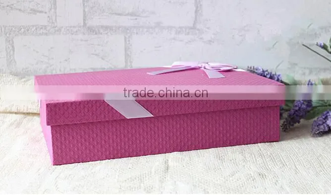 Decorative Corrugated Cardboard Paper Flower Boxes with ribbon Wholesale