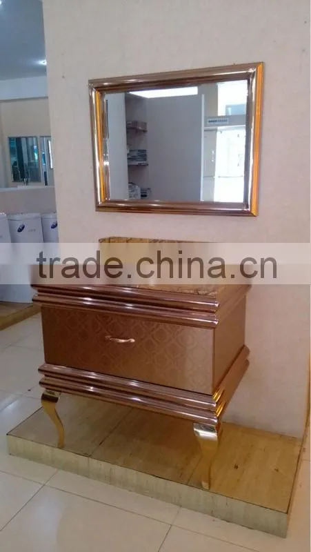 modern bathroom stainless steel bathroom vanity with legs F-001