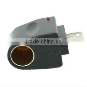 Universal AC to DC Car Cigarette Lighter Socket Adapter (US Plug)