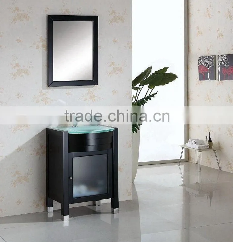 2014 Wholesale America Style Custom Made commercial bathroom vanities (High Quality with Warranty)