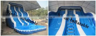 2015 Commercial Grade giant inflatable water slide with pool