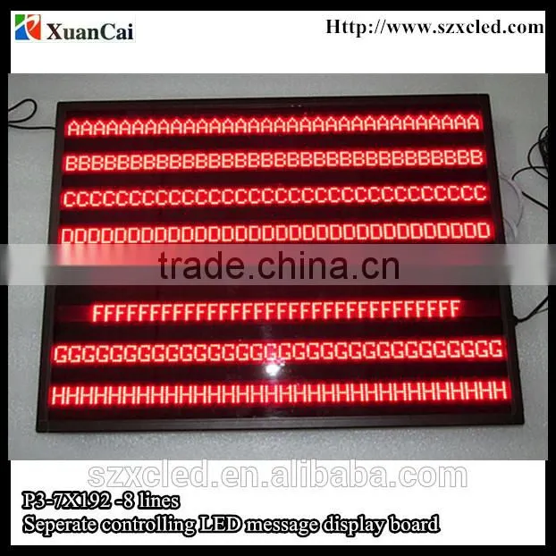 P3-7x96-4 seperate lines LED display panel