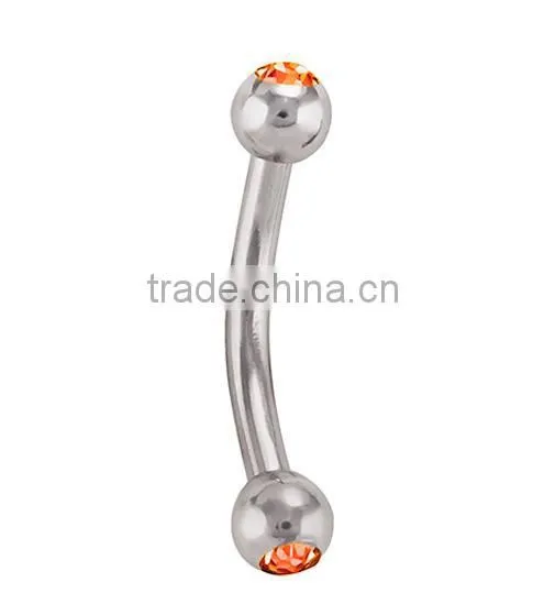 Charming Magnetic Custom Fake Stainless Steel Cool Eyebrow Rings Body Piercing Jewelry