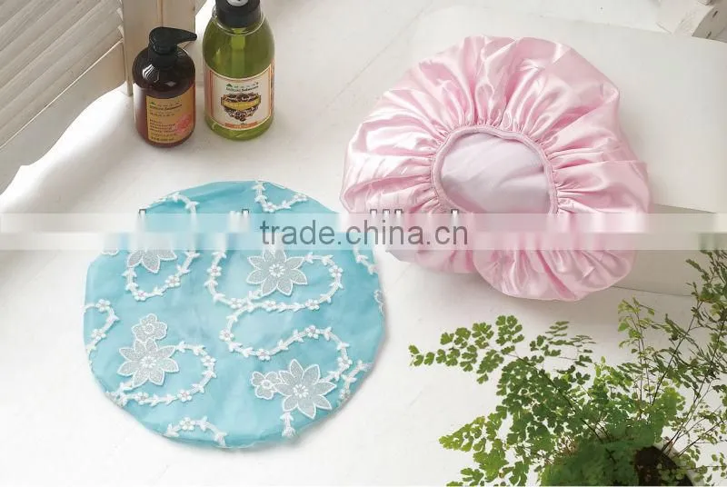 Dacron shower cap,bathing cap ,waterproof material