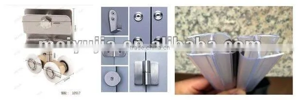 6MM hot sale economic shower room shower cabin sliding doors