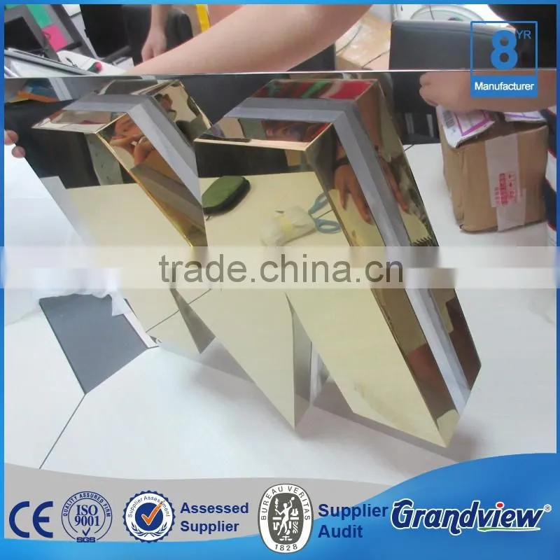 Mirror stainless steel screws fixing outdoor waterproof led letters