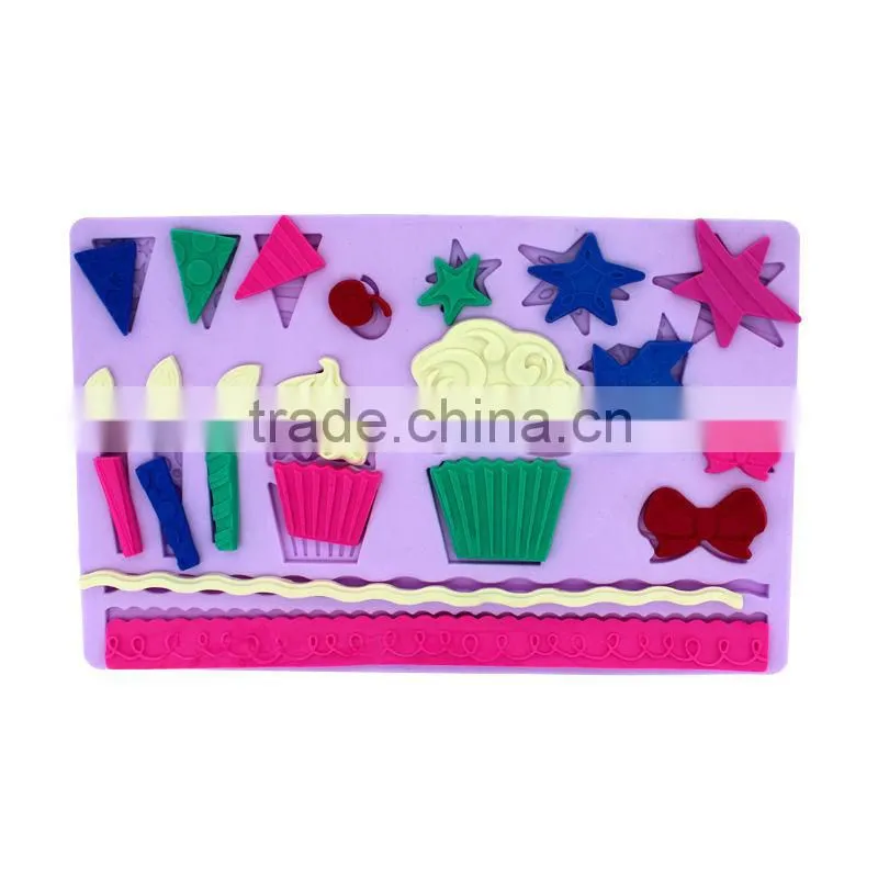silicone fondant moulds cake decoration set
