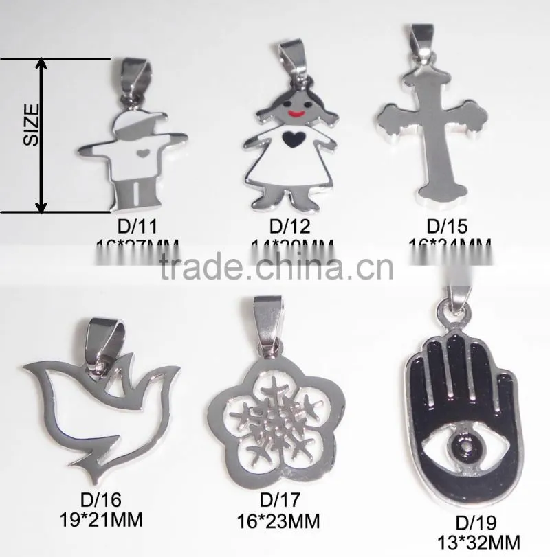 Stainless Steel Angel Wing Charms