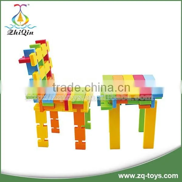 DIY kids interlocking building block intelligence kids educational toys
