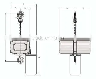 Inversion Hanging Electric Chain Hoist