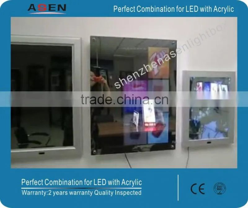 led ultrathin magic mirror light box