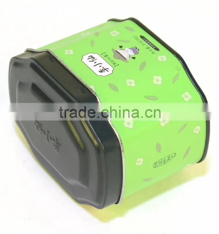 Special shape tea tin can with airtight lid