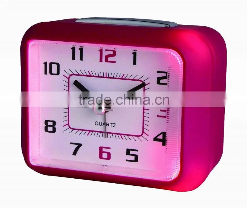 LED touch light square Alarm clocks with snooze crescendo Beep sound