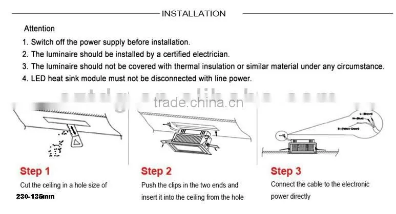 Samsung 5630 SMD 28w 38w 48w dimmable Led downlight(TongDa)