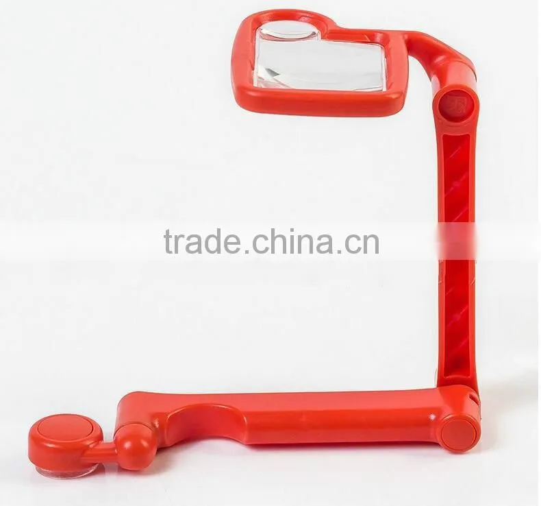New Hk Amazon Product!Flexible suction cups magnifying/Goldable magnifier