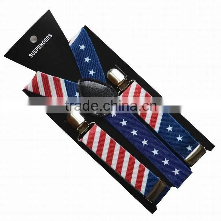Hot Selling New Designs Y Shape Elastic Braces Kids Suspender in Stock