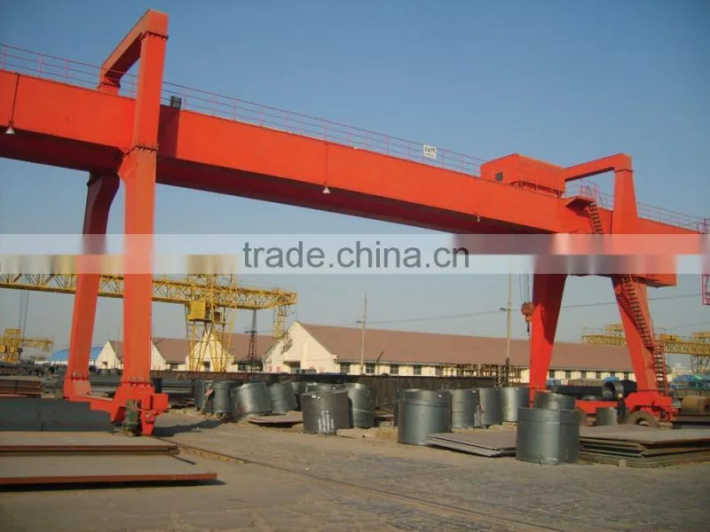 double beam rail mounted gantry crane 25 ton