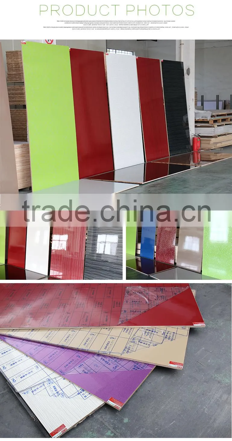 Dongmai High Gloss Firlst Class Lauan Wearproof Durable UV Board