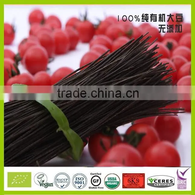 black bean dry organic noodles