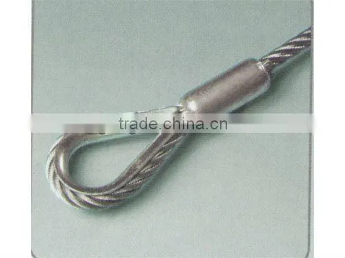 Commercial type wire rope thimbles