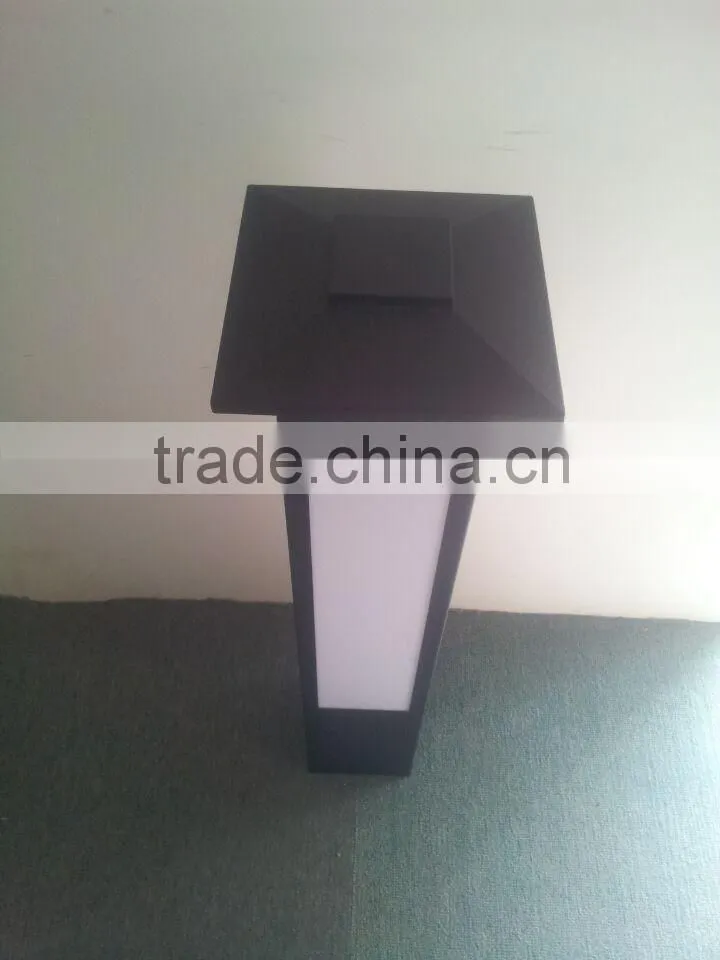 Q17-80202 outdoor aluminum lawn light acrylic diffuser garden bollard light